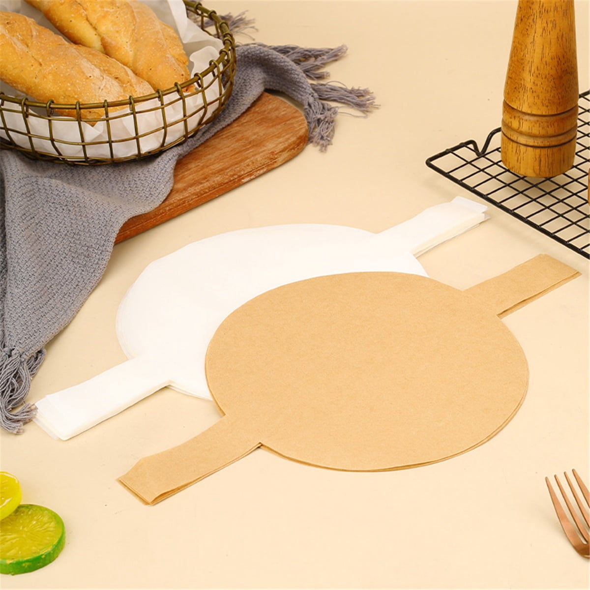 Parchment Paper Rounds - 8-Inch, White, 200-Count - Precut Nonstick Parchment Paper for Baking Cakes & Cheesecakes - 8Inch Round Cake Pan Liners, Oven Safe to 428°F