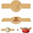 thumbnail image 1 of Parchment Paper for Sourdough Baking, Bread Sling for Dutch Oven, 8" Round Parchment Paper with Long Handles for air fryer, Easy-Lift, Non-Stick, Odor-Free, 50 Sheets for Cake Baking, 1 of 7