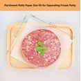 thumbnail image 1 of Parchment Paper Squares, 4x4 Inch, Set of 100, Small Hamburger Patty Paper/Nonstick Precut Square Baking Parchment for Separating Small Burger Patty, Cookies & Other Foods, or Baking & Candy Wrapper, 1 of 7