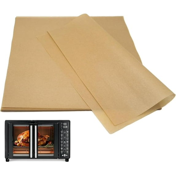 Parchment Paper for Gourmia Toaster Oven Air Fryer, 100 PCS Unbleached Air Fryer Liners