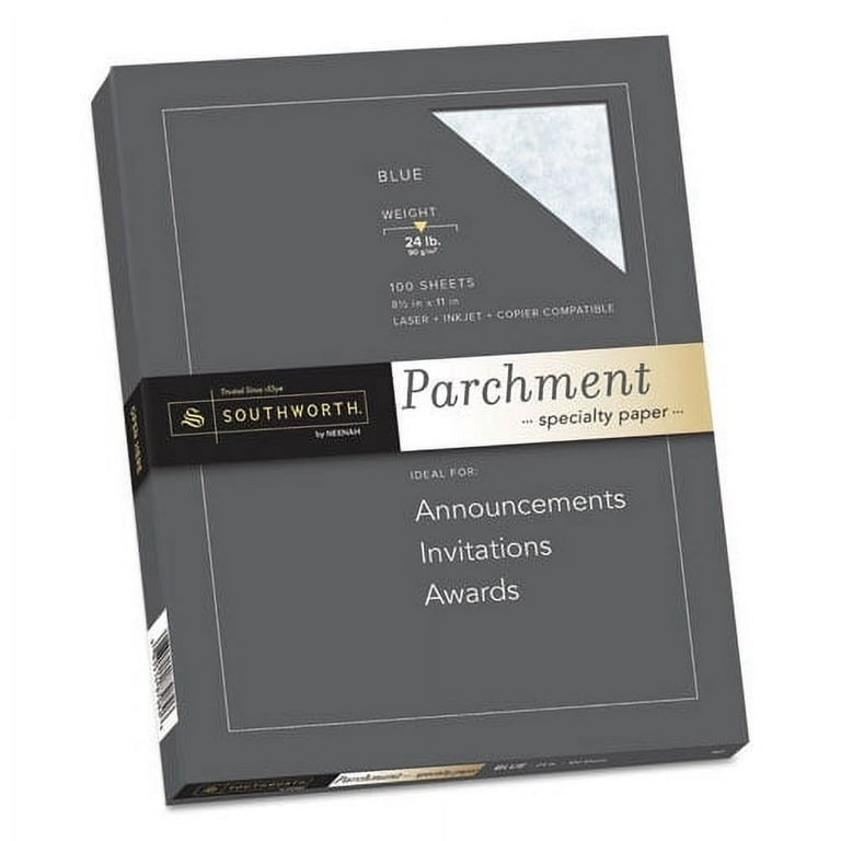 Parchment Specialty Paper, 24 lb Bond Weight, 8.5 x 11, Gray, 100/Pack Parchment Specialty Paper, 24 lb Bond Weight, 8.5 x 11, Gray, 100/Pack