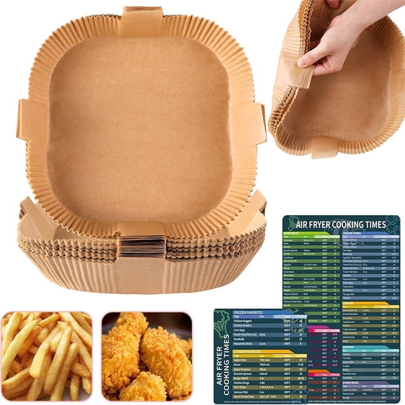 "Parchment Square Cooking Paper, Non-Stick, Baking Roasting Paper for Microwave Oven, Frying Pan, Oil-proof, Water-proof "