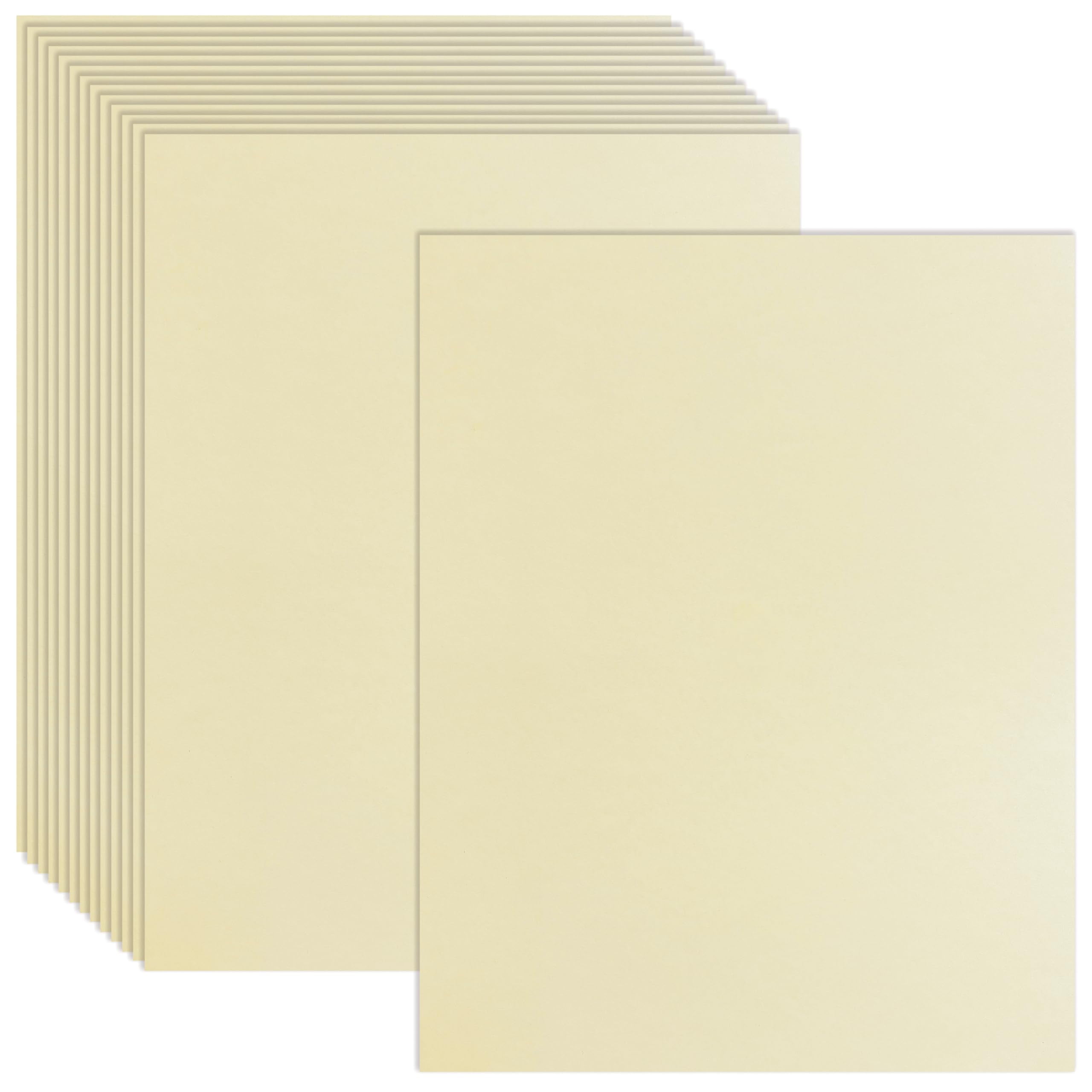 Parchment Stationery Paper, 96 Sheets, Textured Off White, 24 lb Bond/90 gsm, Stationery Paper for Certificates, Resumes, Diplomas, Executive Use, Printer-Friendly, by Better Office Products