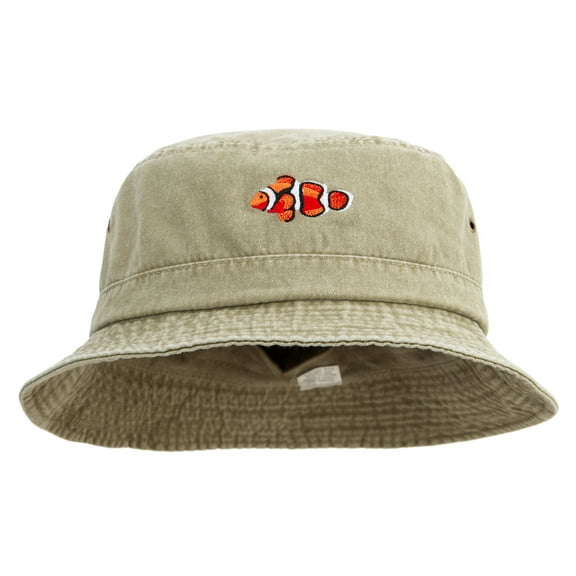 Parcula Crowfish Embroidered Big Size Washed Hat - Khaki XL-2XL