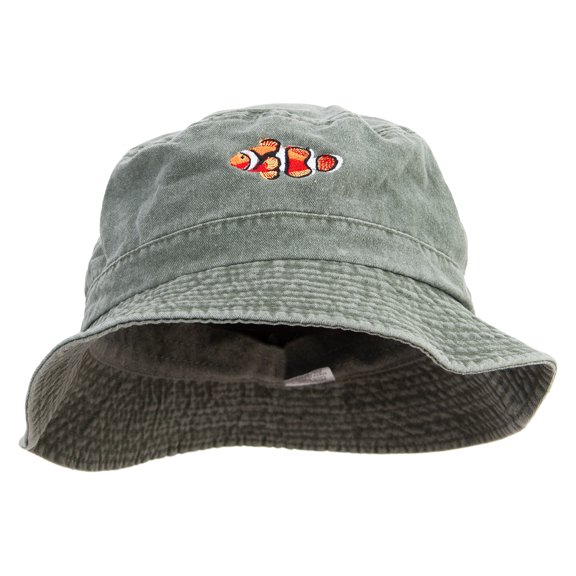 Parcula Crowfish Embroidered Big Size Washed Hat - Olive XL-2XL
