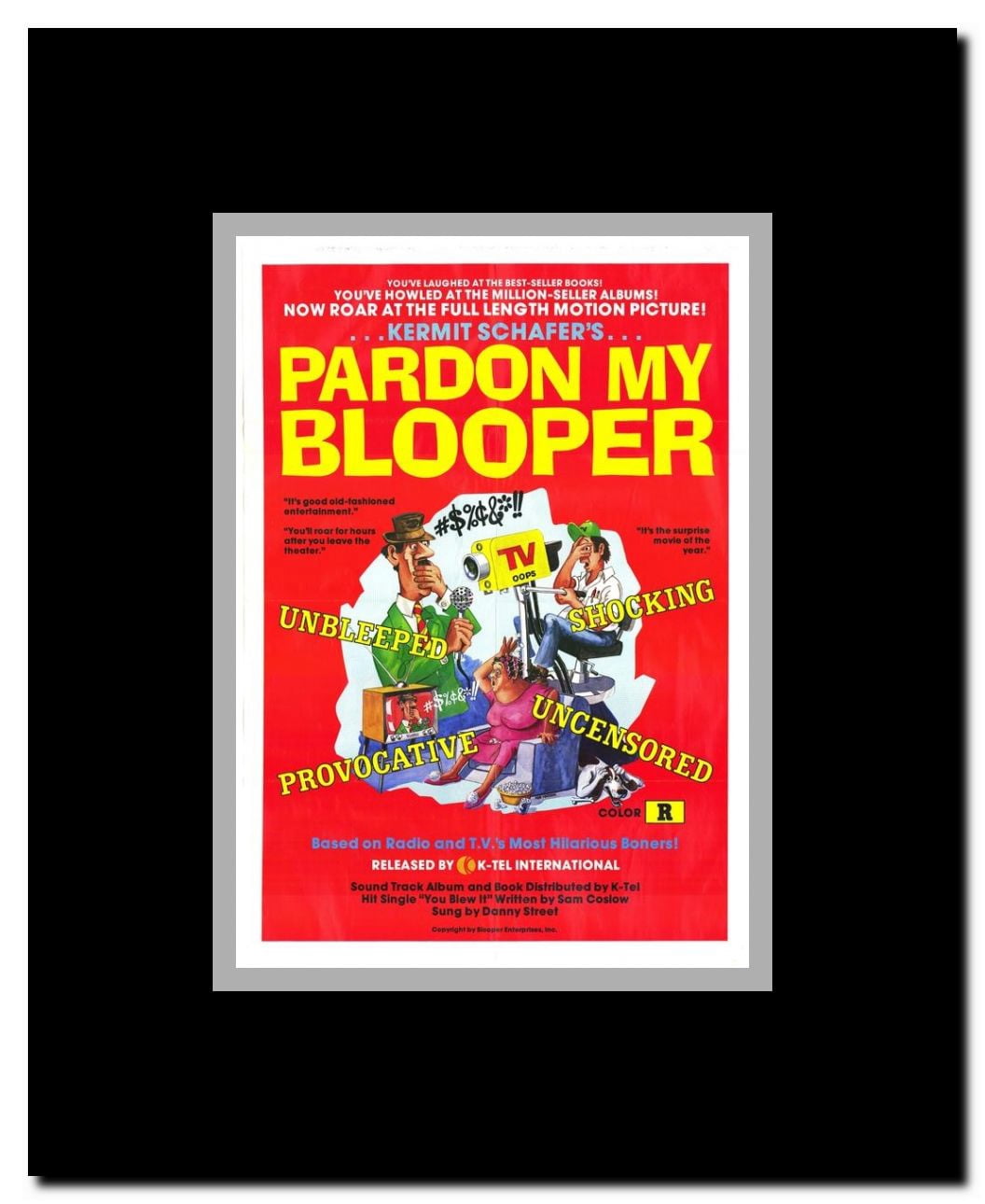 Pardon My Blooper Framed Movie Poster
