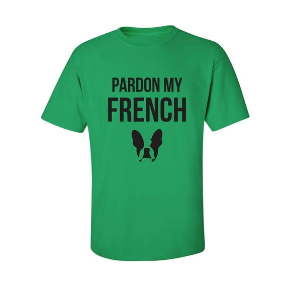 Pardon My French (Bulldog) Adult Short Sleeve T-shirt
