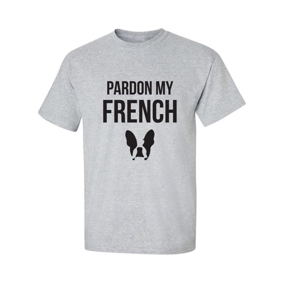 Pardon My French (Bulldog) Adult Short Sleeve T-shirt