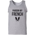 thumbnail image 1 of Pardon My French (Bulldog) Adult Tank Top, 1 of 3