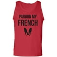 thumbnail image 1 of Pardon My French (Bulldog) Adult Tank Top, 1 of 3