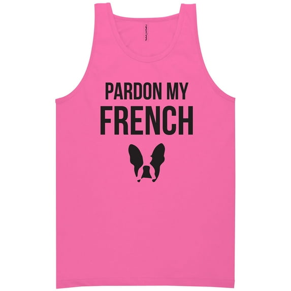 Pardon My French (Bulldog) Neon Tank Top
