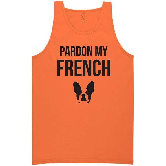 Pardon My French (Bulldog) Neon Tank Top