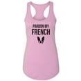 thumbnail image 1 of Pardon My French (Bulldog) Racerback Tank, 1 of 3