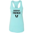 thumbnail image 1 of Pardon My French (Bulldog) Racerback Tank, 1 of 3