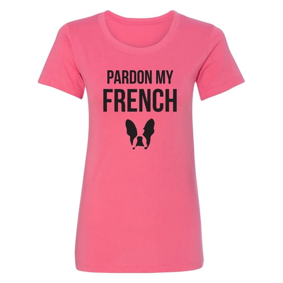 Pardon My French (Bulldog) Womens crewneck tee