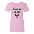 thumbnail image 1 of Pardon My French (Bulldog) Womens crewneck tee, 1 of 3