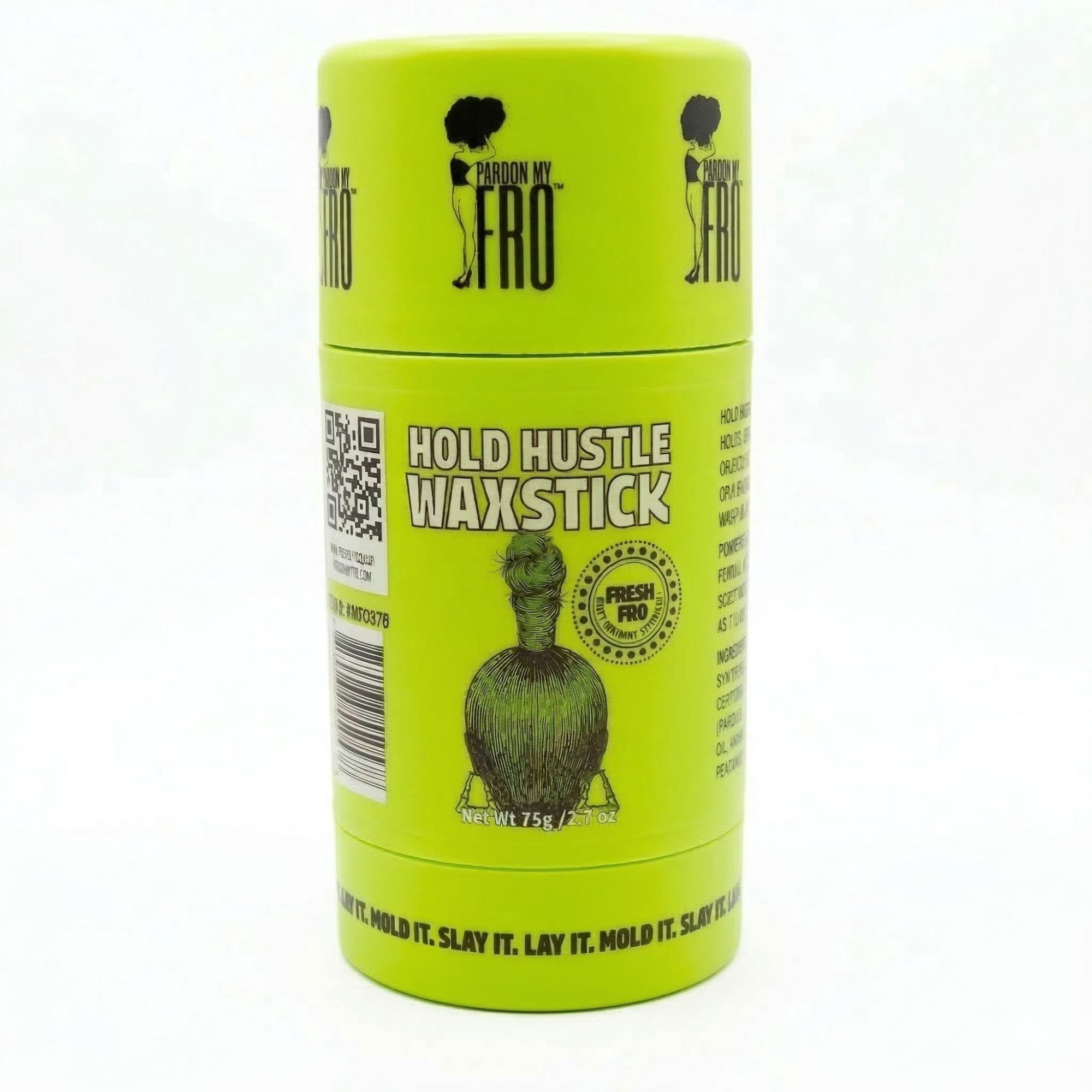Pardon My Fro Hold Hustle Waxstick 2.7 oz, Unisex, All hair types