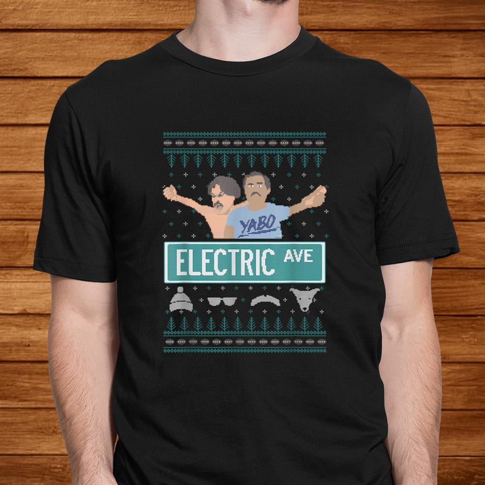 Pardon My Take Electric Avenue Ugly Christmas Sweater Shirt, Unisex Up