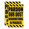 thumbnail image 1 of Pardon Our Dust Renovations In Progress (24" X 36") Vinyl Decal Only (Pack of 2) |Sign|Sticker|Poster, 1 of 4