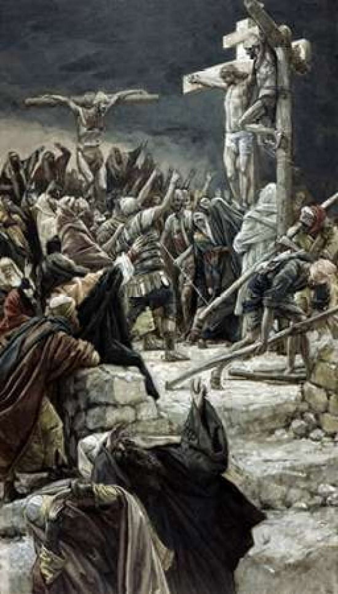 Pardoning of the Penitent Thief Canvas Art - James Jacques Tissot (12 x 18)