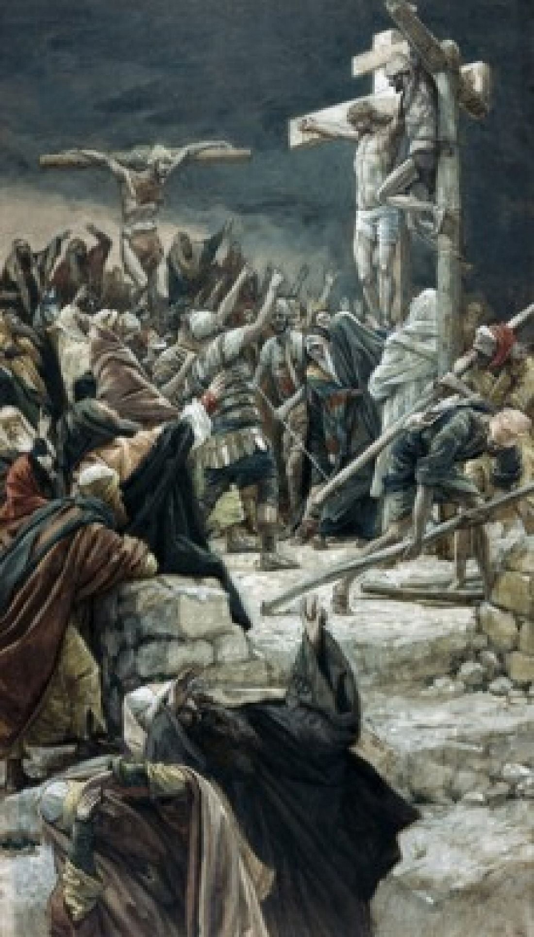 Pardoning of the Penitent Thief James Tissot (1836-1902French) Canvas Art - James Tissot (18 x 24)