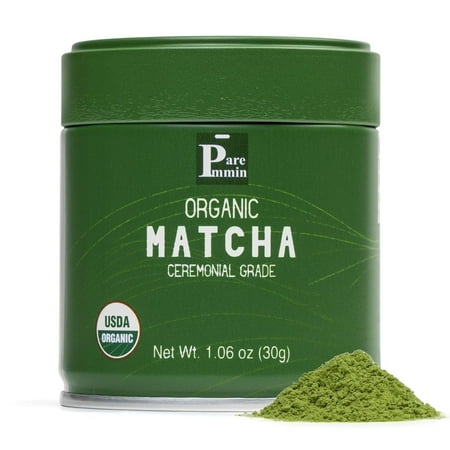 Paremmin Organic Ceremonial Grade Matcha Powder, 30g