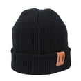 thumbnail image 1 of Parent-Child Beanie Hat Mother Kids Winter Warm Crochet Cable Knit Hat Solid Color, 1 of 6