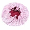 thumbnail image 1 of Parent Child Lace Satin Nightcap Imitation Silk Hair Design Cap for Families and Kids in for Bath Experience, 1 of 7