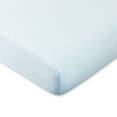 thumbnail interactive-video image 1 of Parent's Choice 100% Cotton Infant Crib Fitted Sheet, Blue, 1 of 8