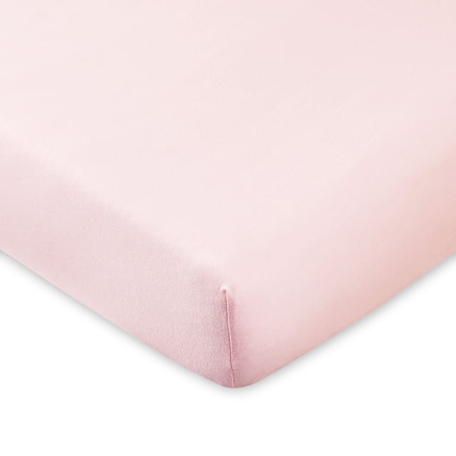 Parent's Choice 100% Cotton Infant Crib Fitted Sheet, Pink