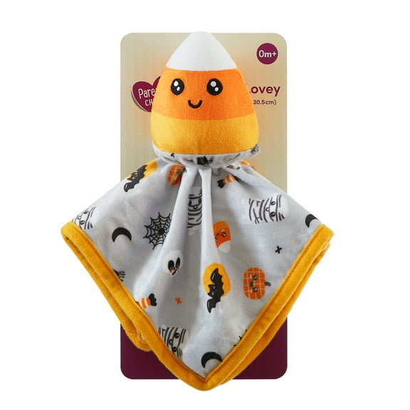 Parent's Choice 12" x 12" Halloween Lovey Security Blanket, Gray