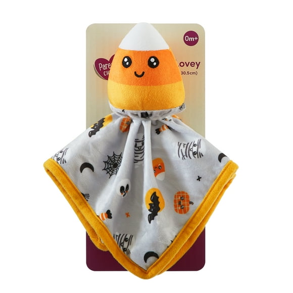 Parent's Choice 12" x 12" Halloween Lovey Security Blanket, Gray