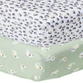 thumbnail image 1 of Parent's Choice 2-Pack 100% Cotton Infant Fitted Crib Sheets, Cheetah, 1 of 8