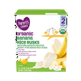thumbnail image 1 of Parent's Choice 2nd Stage Banana Baked Rice Snack Rice Rusks 6+ Months, 1.76 oz, 1 of 8