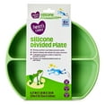 thumbnail interactive-video image 1 of Parent's Choice 3 Compartment Section Silicone Toddler Plate Sage Green, 1 of 8
