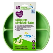 Parent's Choice 3 Compartment Section Silicone Toddler Plate Sage Green