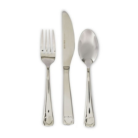 Parent's Choice 3 Piece Stainless Steel Toddler Premium Flatware Set Silver