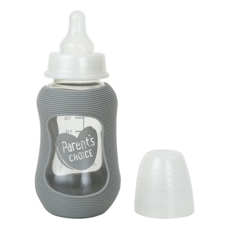 Parent's Choice 3-pack 5-oz. Glass Baby Bottles with Silicone Sleeves, Ages 0+ Months
