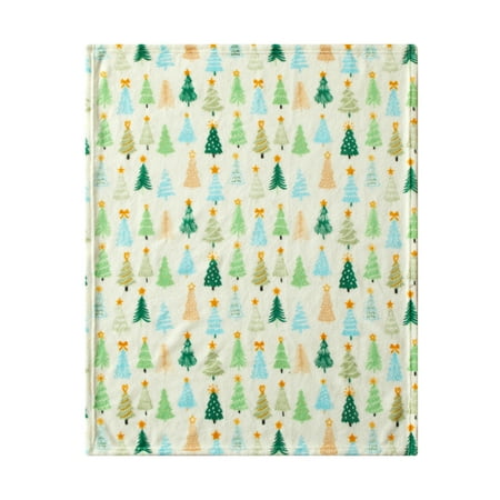 Parent's Choice 30" x 36" Trees Plush Baby Blanket, White