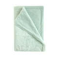 thumbnail image 1 of Parent's Choice 30" x 40" Reverse Backdye Faux Fur to Micromink Baby Blanket, Green, 1 of 6