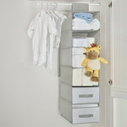 Parent's Choice 6 Shelf Fabric Closet Organizer, Grey