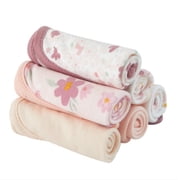 Parents Choice Floral Washcloths, 9 in x 9 in, 6 Pack