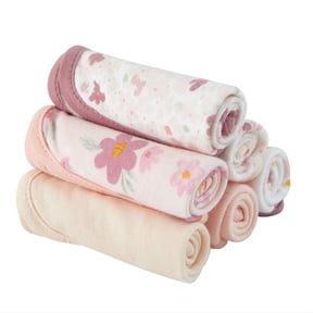 Parent's Choice Floral Washcloths, 9 in x 9 in, 6 Pack
