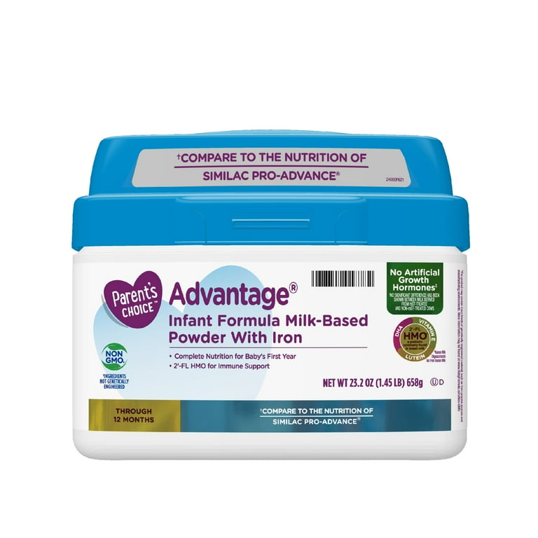 Parents choice advantage infant formula sales