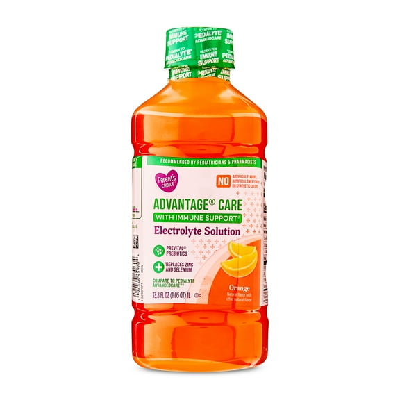 Parent's Choice Advantage® Care Electrolyte Solution, Orange Flavor, Pediatrician Recommended, 1 Liter