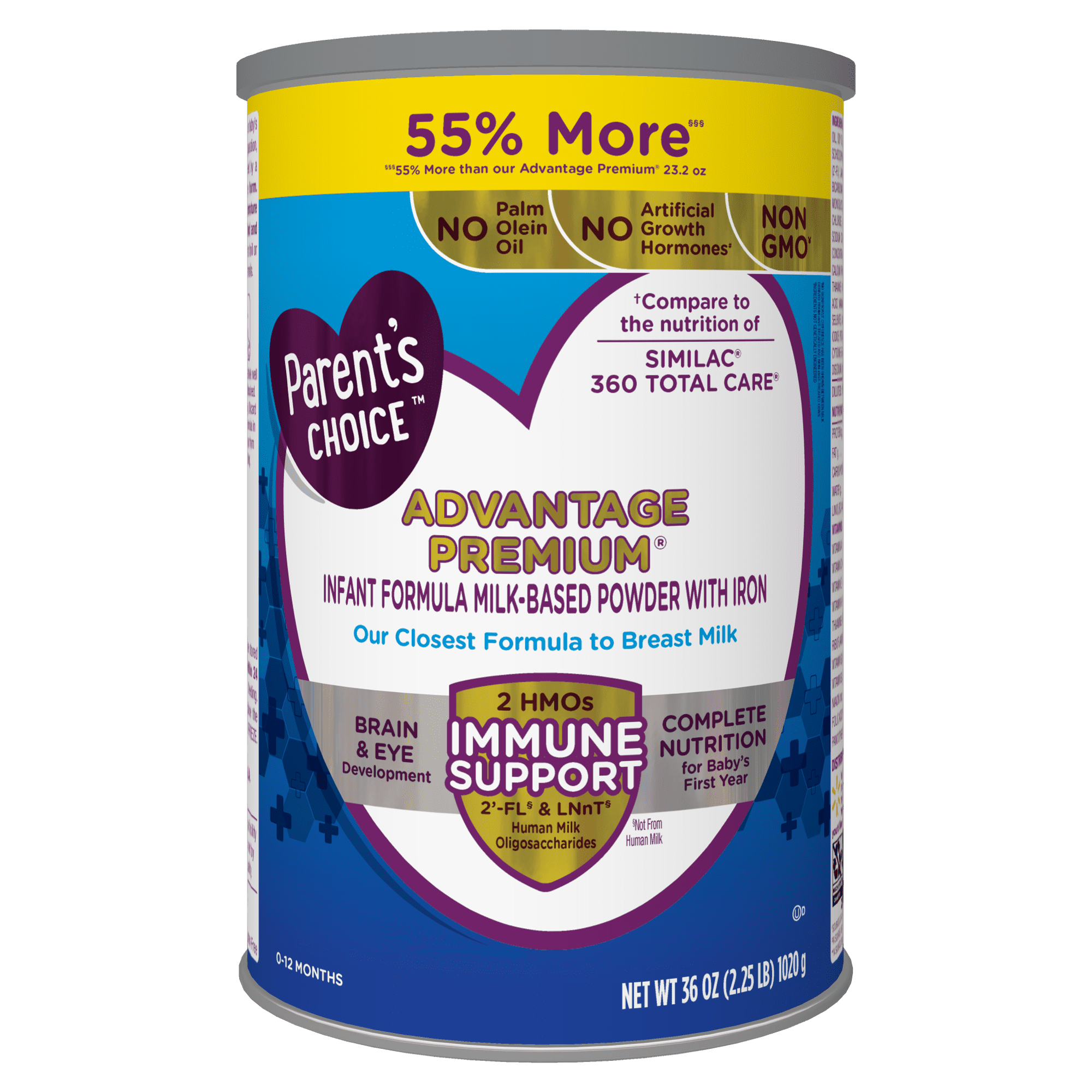 Parent's Choice Advantage Premium Powder Baby Formula, Non-GMO