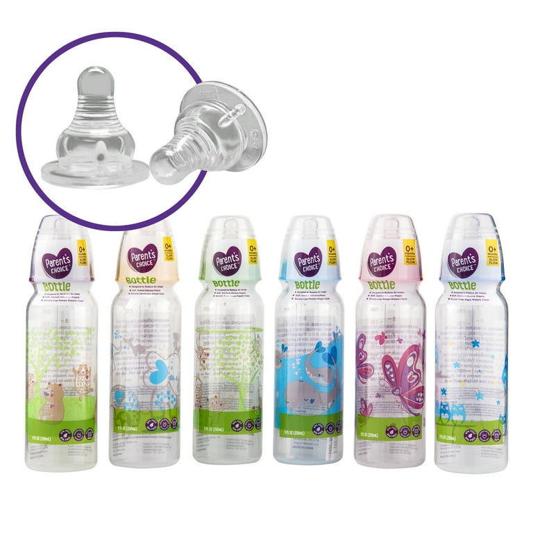Parent s Choice BPA Free Baby Bottle 9 oz 1 Bottle Colors may