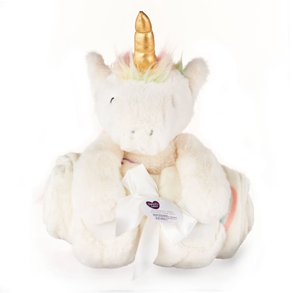 Parent's Choice Baby Blanket and Unicorn Plush Set