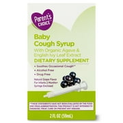 Parent's Choice Baby Cough Syrup Dietary Supplement, Grape Flavor, Drug-Free, Alcohol-Free, 2 fl oz