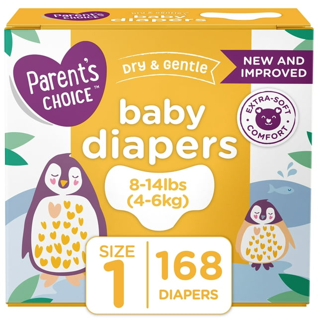 Parent's Choice Baby Diapers, 1 168Ct